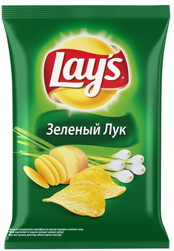 Чипсы lay's 150г зеленый лук
