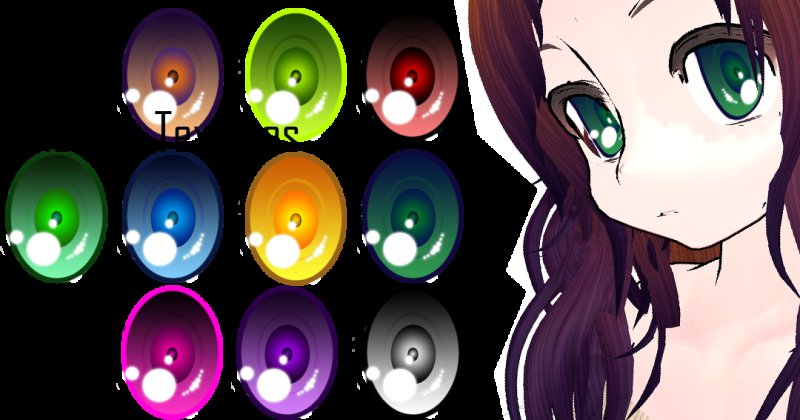 Цвет глаз аниме