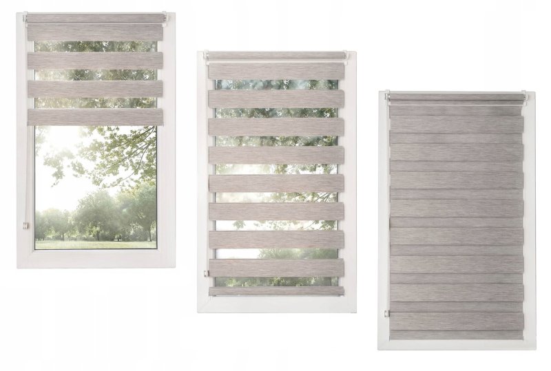 Рулонные шторы Зебра день-ночь