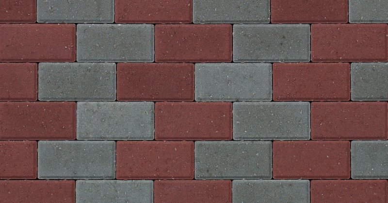 Тротуарная плитка красная