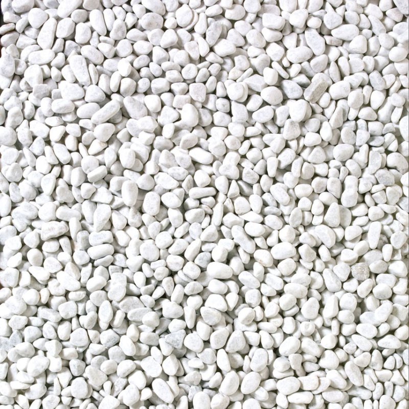 Гравий мелкий белый