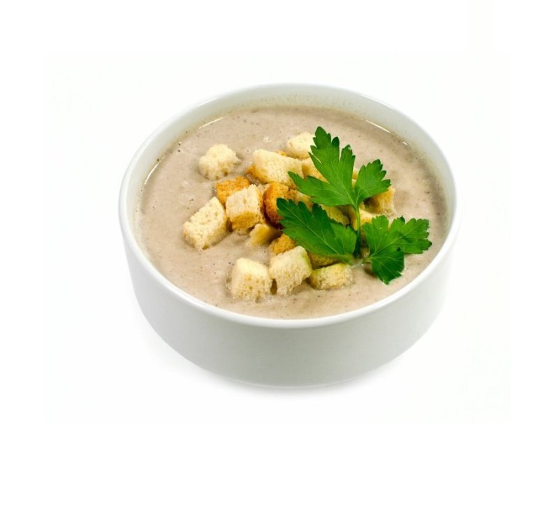 Грибной крем суп с крутонами