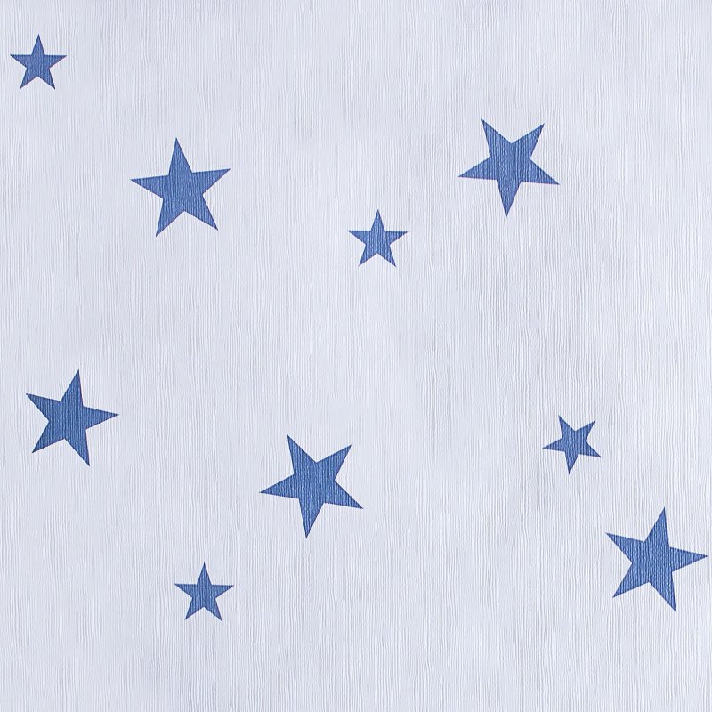 Звезды голубая ткань