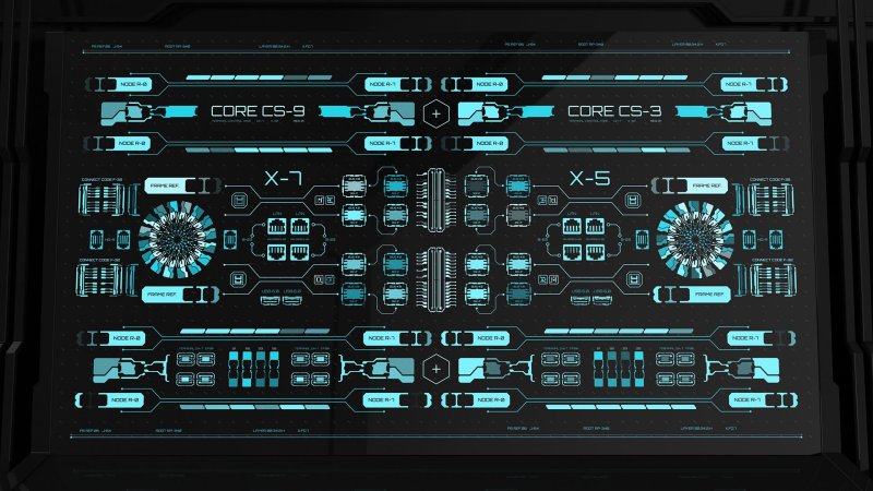 LCD приборная панель Cyberpunk