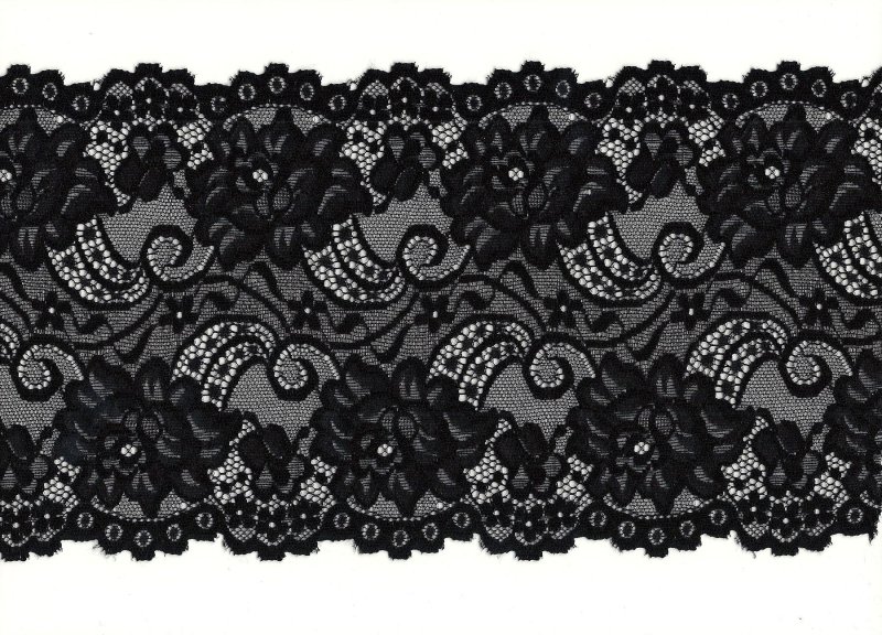 Черное кружево ткань