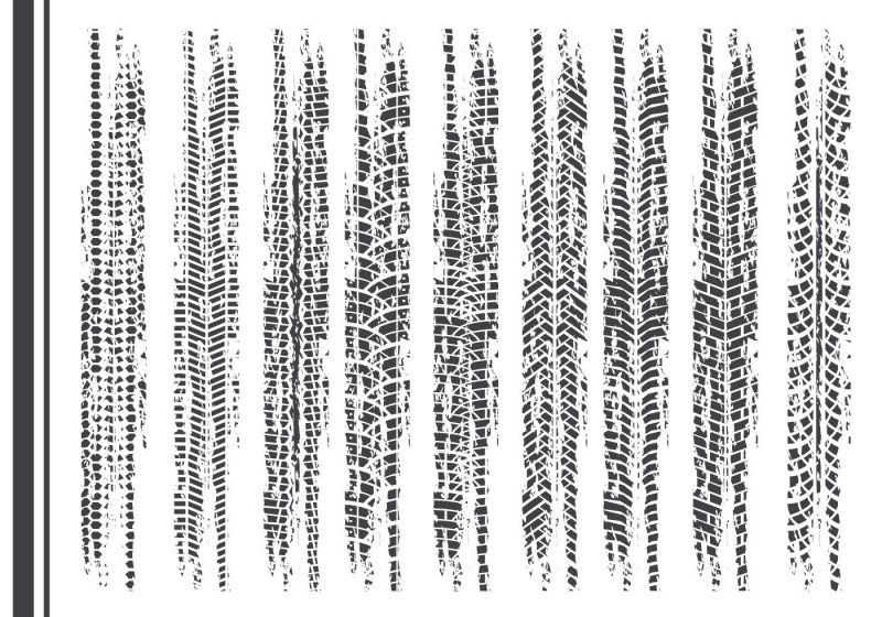 Отпечаток протектора шины