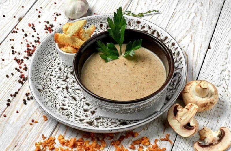 Крем суп пюре грибной