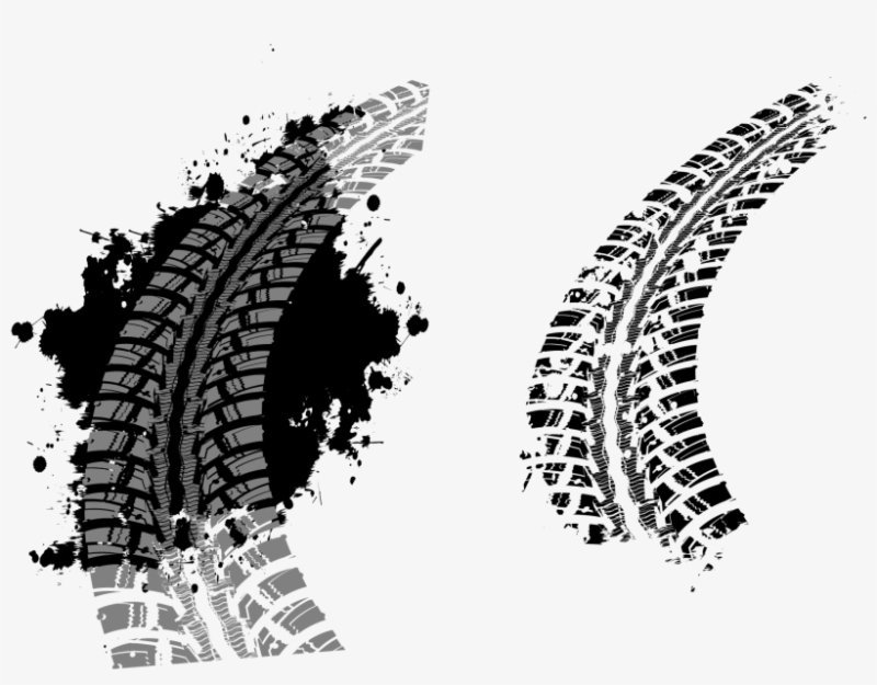 Следы от шин