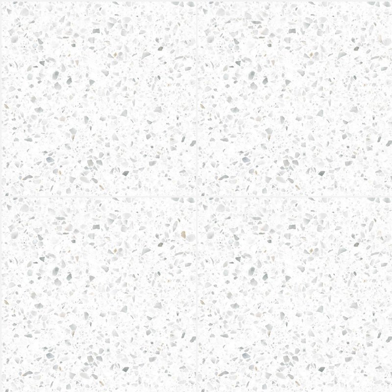 Терраццо с белым камнем