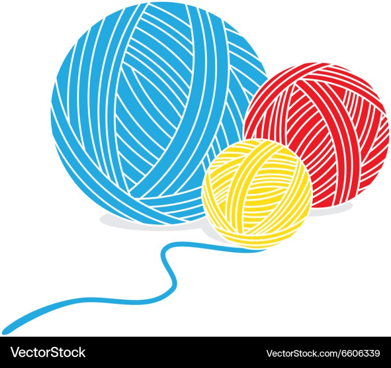 Клубок разноцветных ниток