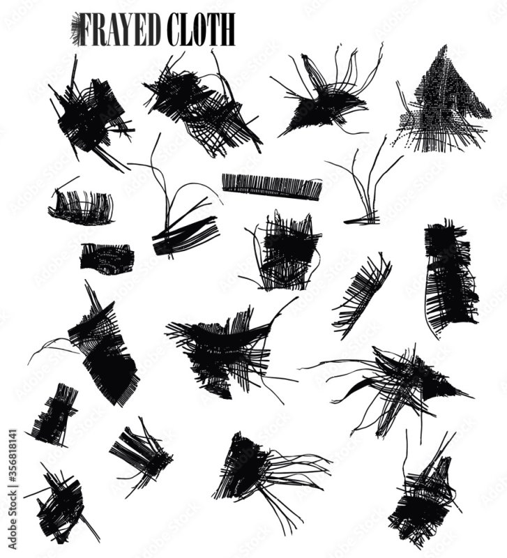 Рваная одежда кисть