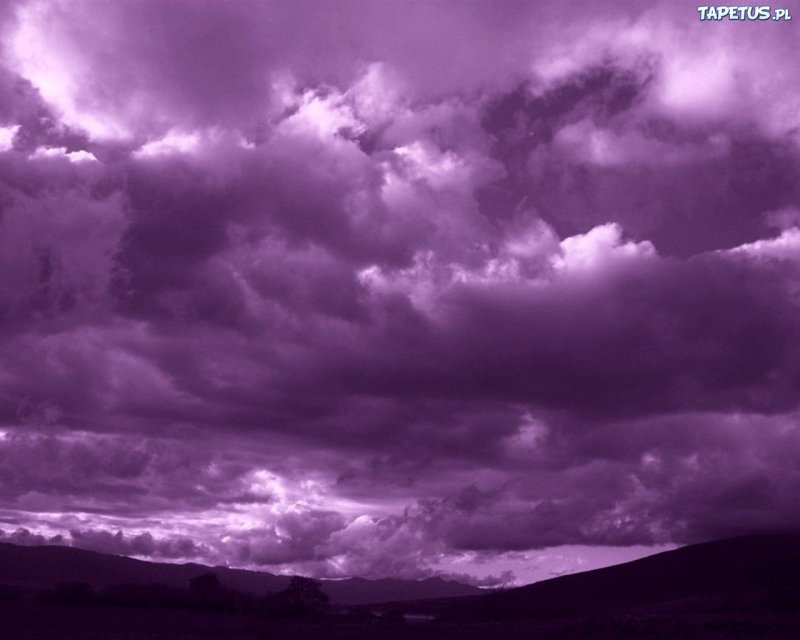 Фиолетовое небо