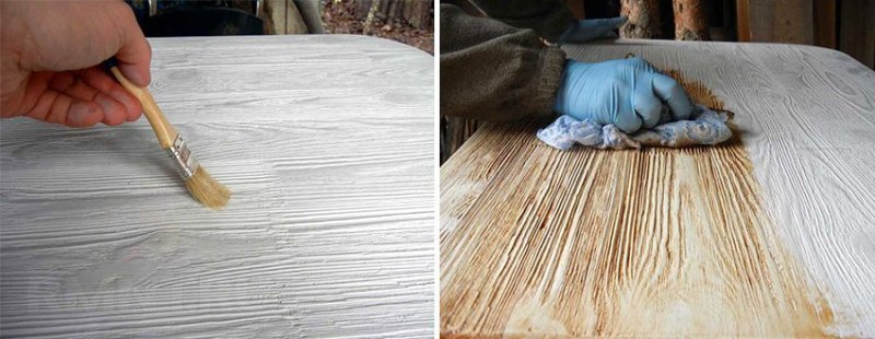 Белая морилка для дерева