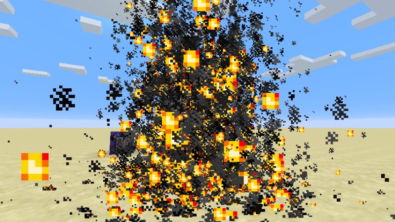 Партиклы взрыва майнкрафт