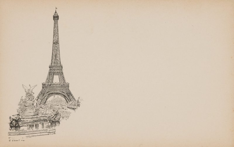Париж 19 век Эйфелева башня