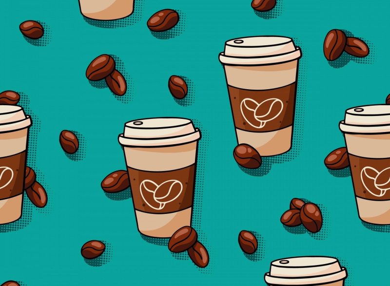 Векторный стаканчик кофе