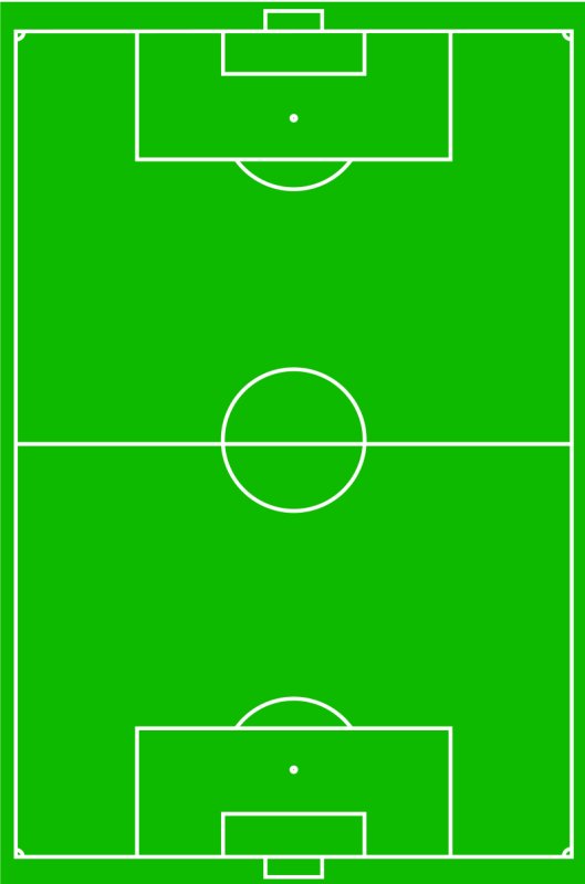 Разметка футбольного поля 105 на 68