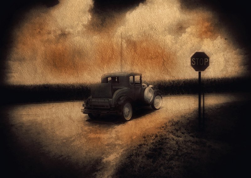 Тень от машины иллюстратор