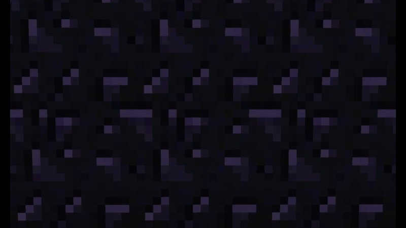 Блок обсидиана из МАЙНКРАФТА