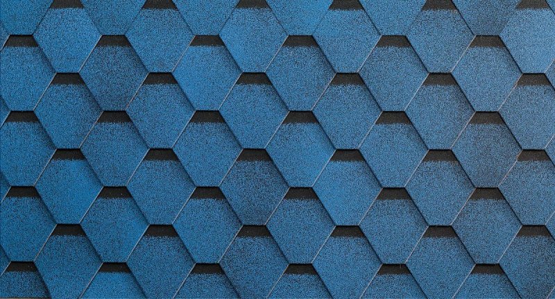 Гибкая черепица ТЕХНОНИКОЛЬ синяя