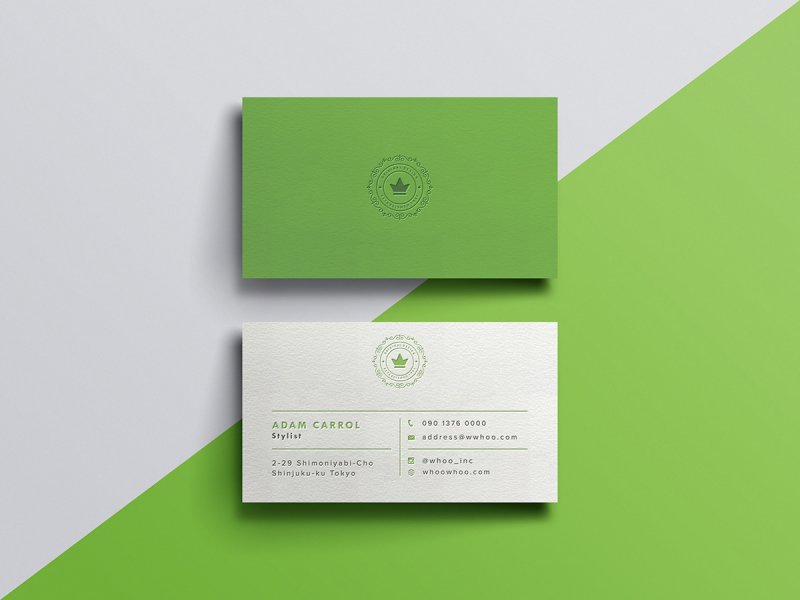 Мокап визитки