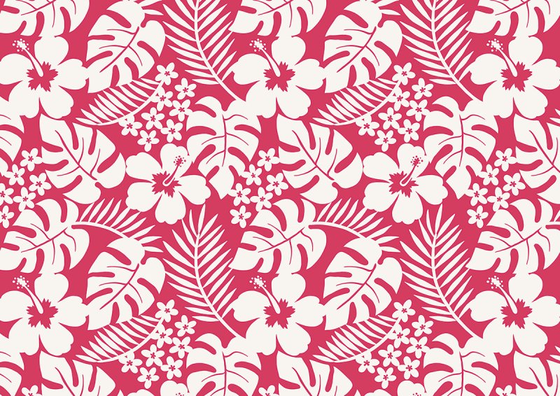 Гавайские цветы паттерн