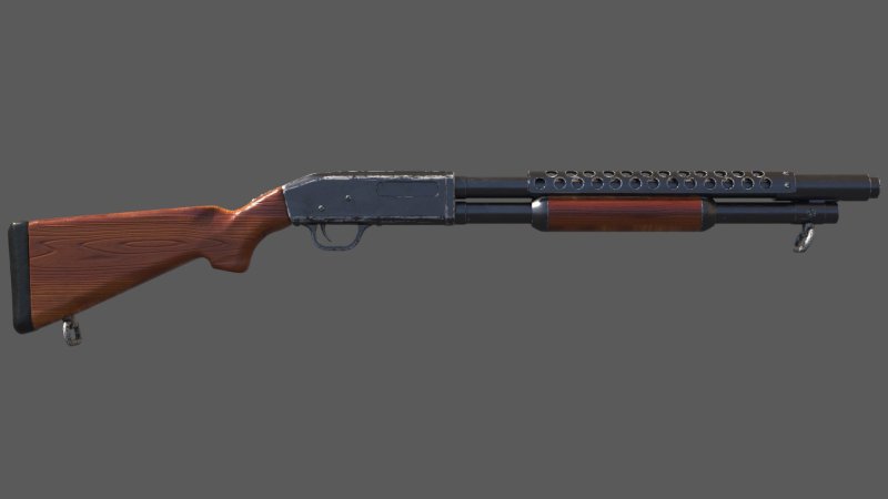 Двуствольный дробовик концепт