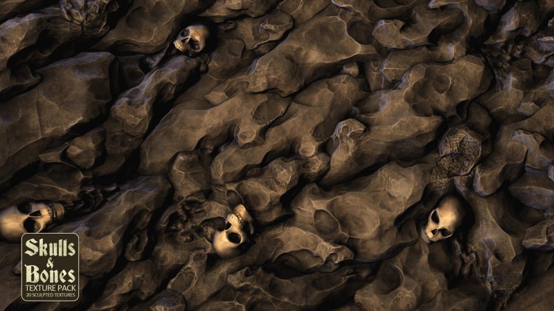 Текстура черепа