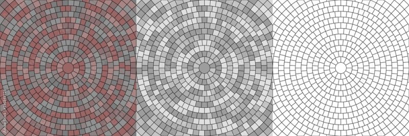 Круговая раскладка плитки