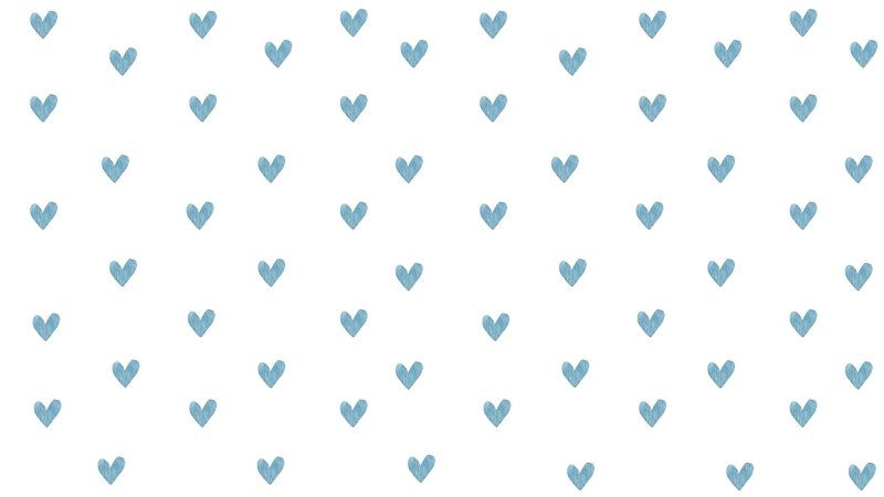 Сердечки на голубом фоне