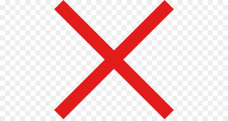 Красный крестик