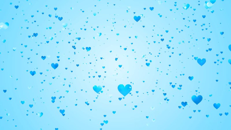 Голубое сердечко