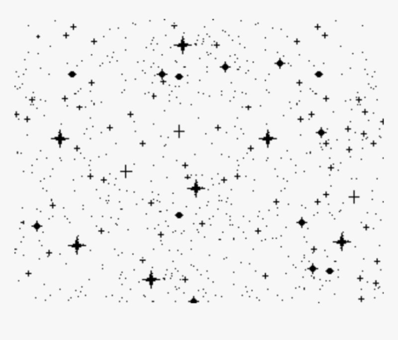 Звезды на прозрачном фоне