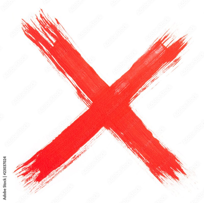 Красный крестик