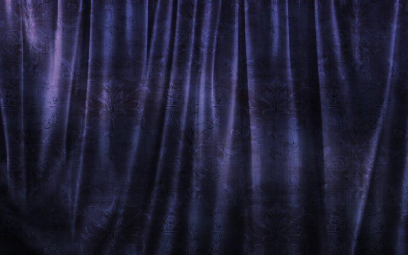 Темно синие шторы
