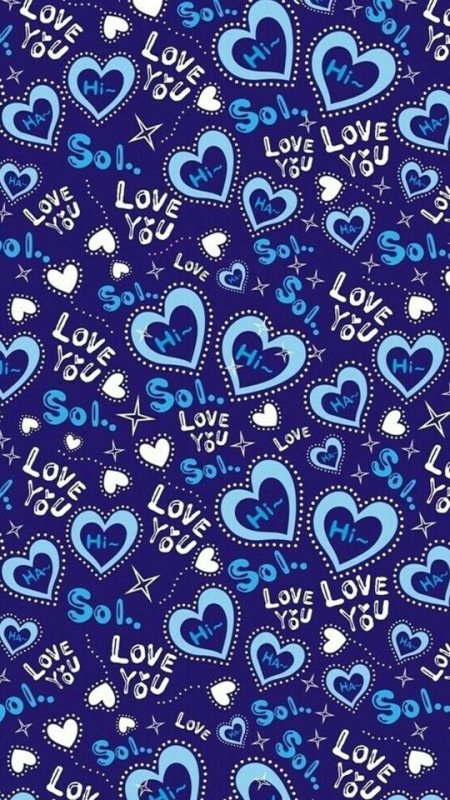 Голубое сердечко