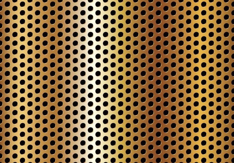 Металлический лист с мелкой перфорацией RAL 7042