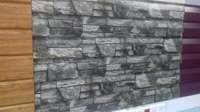 Цоколь белый камень профлист с-8