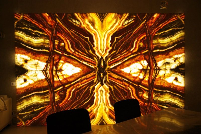 Оникс слэб с подсветкой