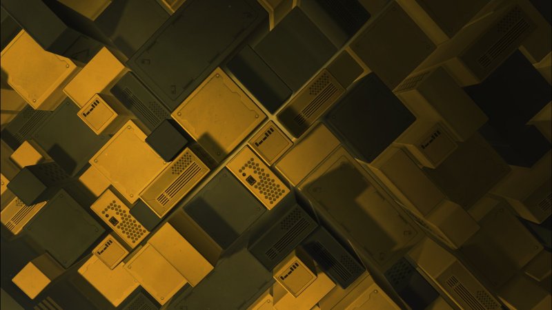 Желто черная абстракция