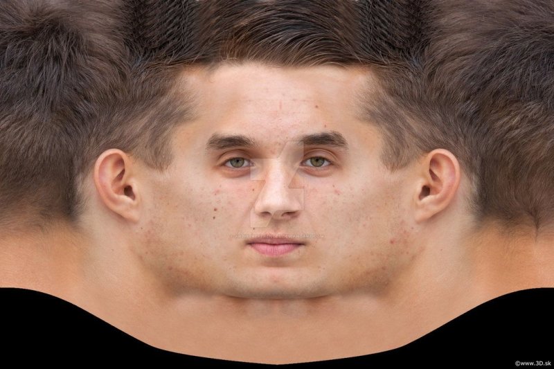 Текстура лица человека