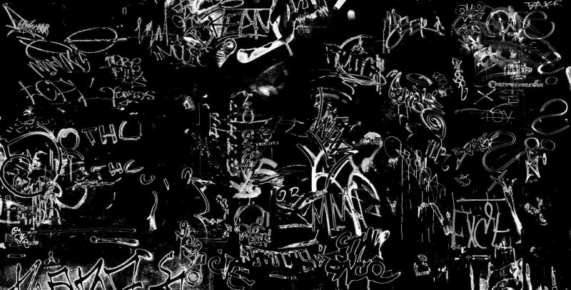 Граффити на черном фоне