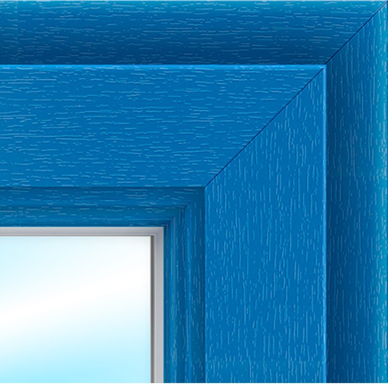 Пластиковые окна синего цвета