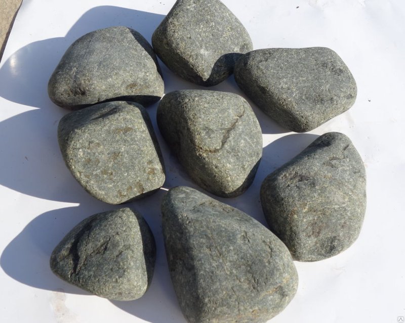 Камень для бани Дунит обвалованный 20 кг