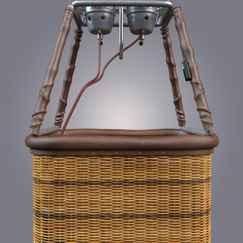 Воздушный шар с корзиной