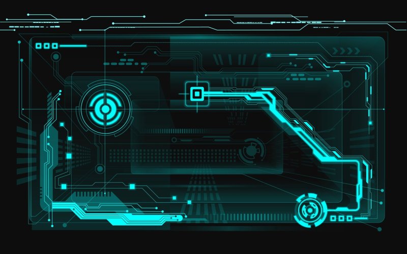Sci-Fi UI Интерфейс