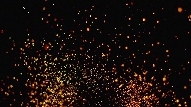 Огоньки на черном фоне