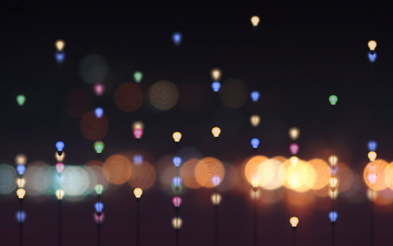 Разноцветные огоньки