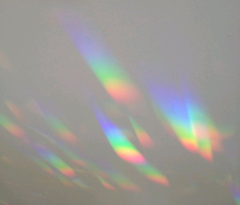 Радужные блики от солнца