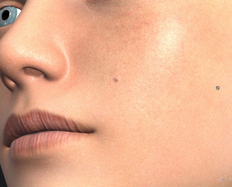 Текстура человеческой кожи